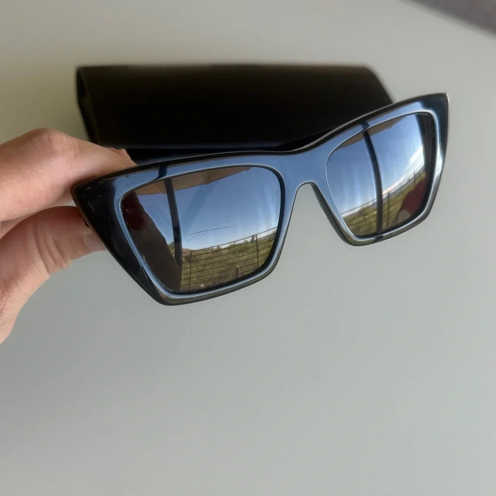 Saint Laurent SL 276 Mica Cat-Eye Sunglasses- Black - Picture 11 of 17